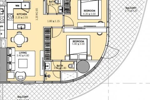 Huoneisto Dubai, Arabiemiraatit 2 makuuhuonetta, 117 m2 № 640152 - kuva 20
