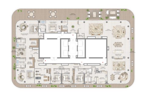 Пәтер Dubai Harbour, Дубай, БАӘ-да 1 жатын бөлме, 53 м² № 690172 - фото 8