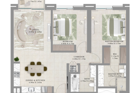 Appartement à vendre à  Dubai Creek Harbour (The Lagoons), Dubai, EAU 1 chambre, 70 m2 № 690169 - photo 6