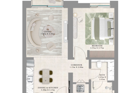 Appartement à vendre à  Dubai Creek Harbour (The Lagoons), Dubai, EAU 1 chambre, 70 m2 № 690169 - photo 5