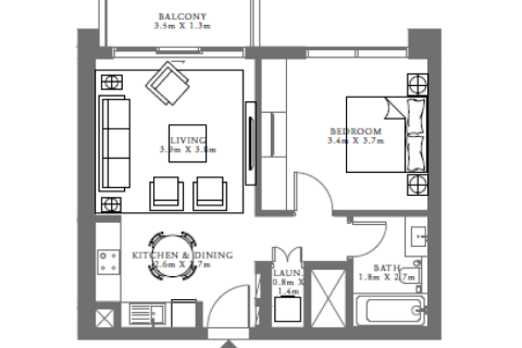Lakás itt: Dubai Hills Estate, EAE, 1 hálószoba, azonosító: 690173 - fénykép 6