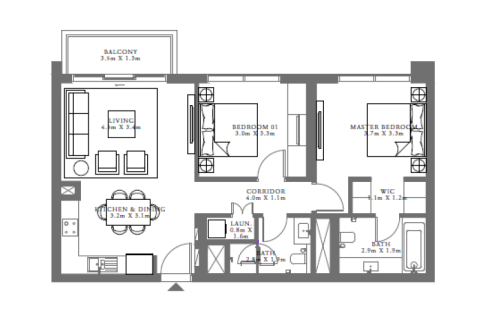 Lakás itt: Dubai Hills Estate, EAE, 1 hálószoba, azonosító: 690173 - fénykép 7
