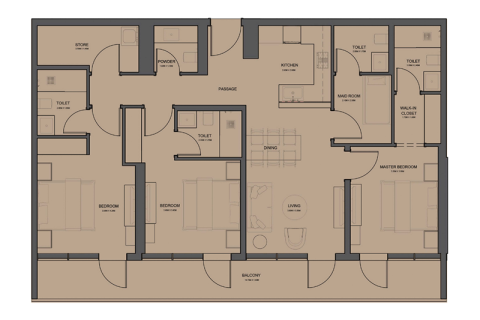 Apartman u gradu Dubai Land, UAE 1 soba, 38 m2 Br. 732378 - Slika 9