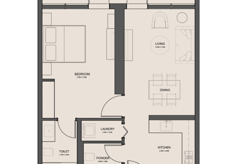 Apartman u gradu Dubai Land, UAE 1 soba, 38 m2 Br. 732378 - Slika 7