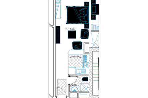 Jumeirah Village Triangle, Dubai, BAE’de satılık daire 1 oda, 30 m&sup2; No 732380 - fotoğraf 5