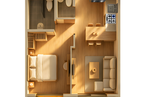 Apartmen di Dubai Land, UAE 1 bilik, 33 meter persegi № 732377 - foto 6