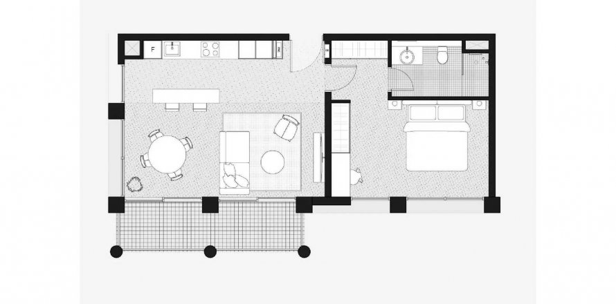 Пәтер ENTA Residences, Mina Al Arab, Рас-эль-Хайма, БАӘ-да 1 жатын бөлме, 79 м² № 641107