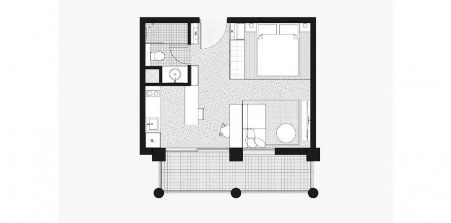 Пәтер ENTA Residences, Mina Al Arab, Рас-эль-Хайма, БАӘ-да 1 бөлме, 39 м² № 641106