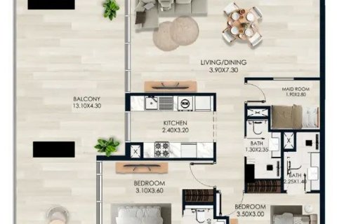 Müüa korter asukohaga Dubai, AÜE: 2 magamistoaga, 159 m² Nr 686665 - pilt 19