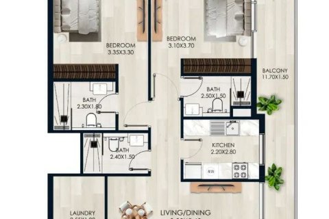 Müüa korter asukohaga Dubai, AÜE: 2 magamistoaga, 117 m² Nr 686664 - pilt 20