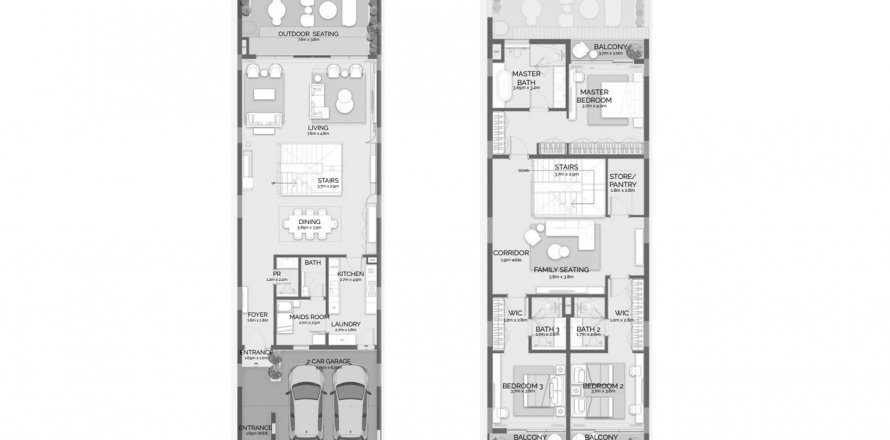 Villa in The Next Chapter - Pinewood Estate Homes in Jumeirah Golf Estates, Dubai, UAE 3 bedrooms, 319.4 sq.m. № 634338