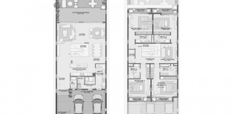 Villa in The Next Chapter - Pinewood Estate Homes in Jumeirah Golf Estates, Dubai, UAE 4 bedrooms, 393.26 sq.m. № 634339