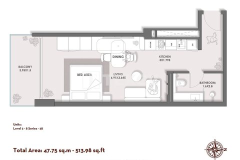 Appartement à vendre à  Al Satwa, Dubai, EAU 1 chambre, 86 m2 № 766533 - photo 21