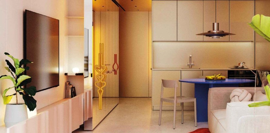 Apartmen di Vibe by Arsenal East di Al Satwa, Dubai, UAE 1 bilik tidur, 58 meter persegi № 680578