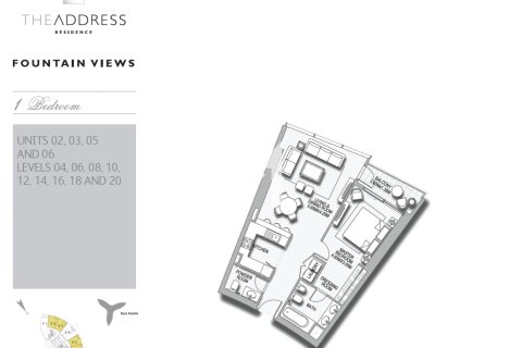 Wohnung zur Miete in Downtown Dubai (Downtown Burj Dubai), Dubai, VAE 1 Schlafzimmer, 79.2 m2 Nr. 669012 - Foto 22