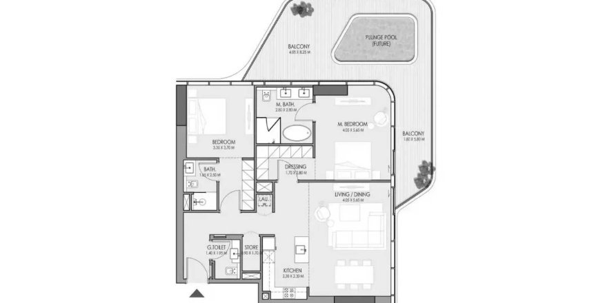 Квартира в Do Hotels & Residences в Дубай, ОАЕ 3 кімнати, 153.56м2 № 706291