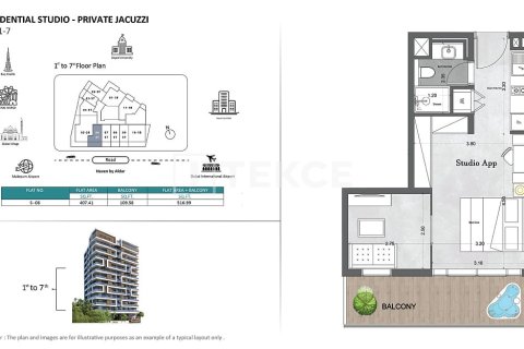 Lakás itt: Dubai Land, EAE, 1 szoba, 39 m², azonosító: 751361 - fénykép 21