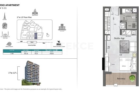 Lakás itt: Dubai Land, EAE, 1 szoba, 39 m², azonosító: 751361 - fénykép 20