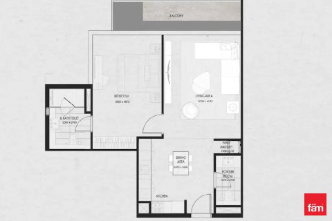 Apartmen di Majan, Dubai, UAE 1 bilik tidur, 70.9 meter persegi № 727397 - foto 11