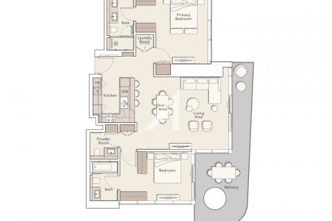 Byt v Dubai, SAE 2 ložnice, 138.6 m² Č.: 634364 - fotografie 25