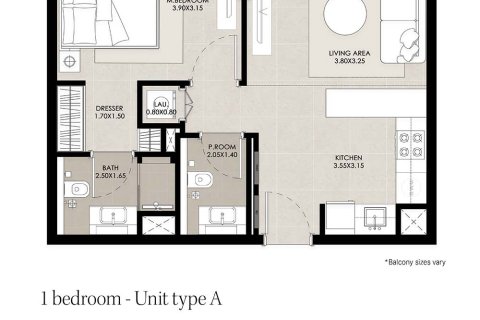 Appartement te koop in Town Square, Dubai, VAE 1 slaapkamer, 56 vr.m., nr 728442 - foto 9