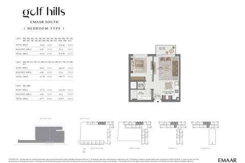 Appartement te koop in Dubai South (Dubai World Central), Dubai, VAE 1 slaapkamer, 62 vr.m., nr 728440 - foto 11