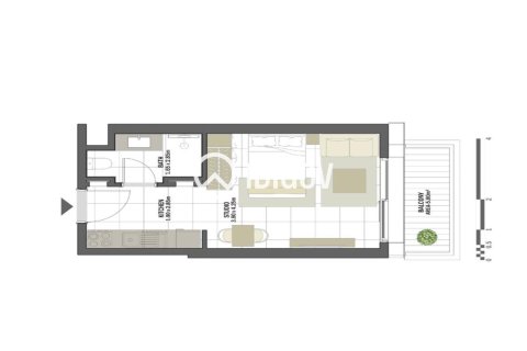 Apartament në Al Khan, Sharjah, Emiratet e Bashkuara Arabe 1 dhomë, 32.05 m2. № 735473 - Foto 7