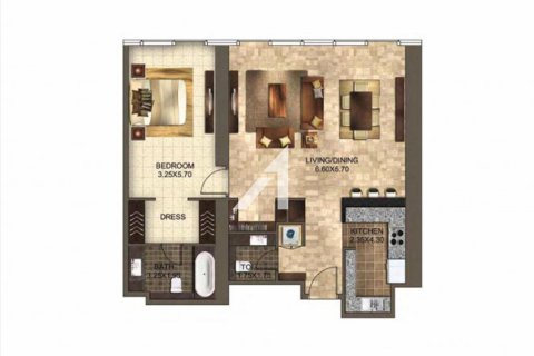 Apartemen di DIFC, Dubai, UEA 1 kamar tidur, 104.3 m2 nomor 633433 - foto 18