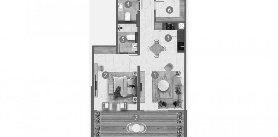 Apartment in Lilian Residences in Dubai South (Dubai World Central), UAE 1 bedroom, 83.29 sq.m. № 633938