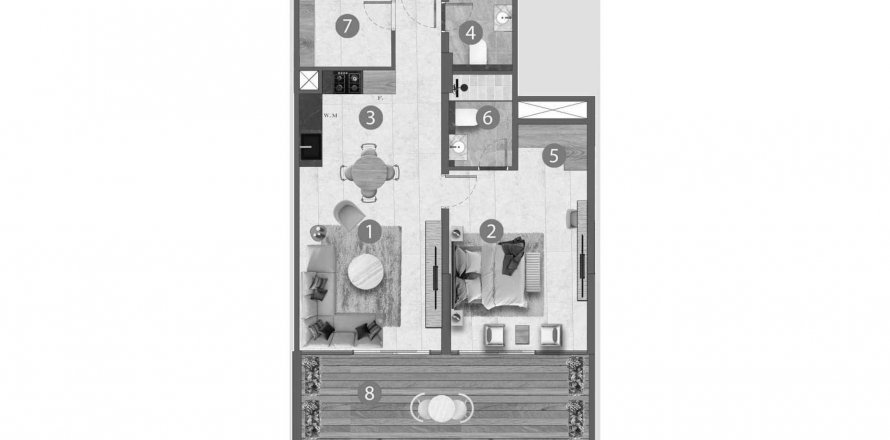 Apartment in Lilian Residences in Dubai South (Dubai World Central), UAE 1 bedroom, 84.51 sq.m. № 633936