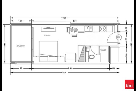 Wohnung zum Verkauf in Dubai, VAE 35.9 m2 Nr. 727301 - Foto 10