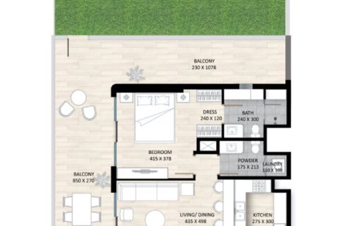 阿联酋 Dubai Jumeirah Village Circle 待售 : 42 平方米 , 编号728670 - 照片 20