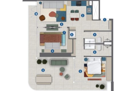 Apartment in Rove Home Marasi Drive in Business Bay, Dubai, UAE 1 room, 39 sq.m. № 728671 - photo 10