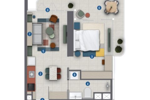 Apartment in Rove Home Marasi Drive in Business Bay, Dubai, UAE 1 room, 39 sq.m. № 728671 - photo 9