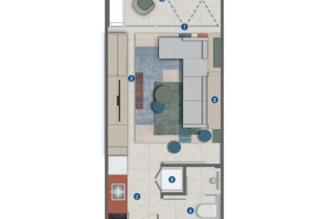 Apartment in Rove Home Marasi Drive in Business Bay, Dubai, UAE 1 room, 39 sq.m. № 728671 - photo 8