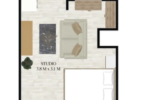 Penthouse di Treppan Living Prive di Dubai, UEA 1 kamar tidur, 76 m2 nomor 728669 - foto 5
