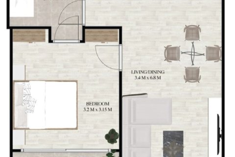 Penthouse di Treppan Living Prive di Dubai, UEA 1 kamar tidur, 76 m2 nomor 728669 - foto 6