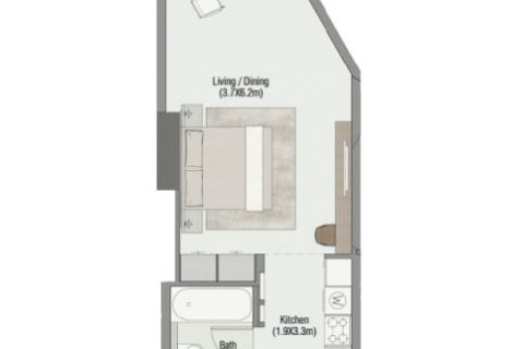 Byt v SOUTH LIVING v Dubai South (Dubai World Central), SAE 41 m² Č.: 728668 - fotografie 8