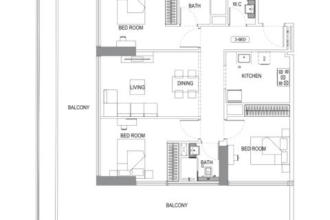 Leilighet til salgs i Jumeirah Village Circle, Dubai, Emiratene 67 kvm Nr. 732492 - Foto 6