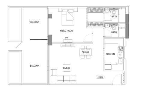 Leilighet til salgs i Jumeirah Village Circle, Dubai, Emiratene 67 kvm Nr. 732492 - Foto 7