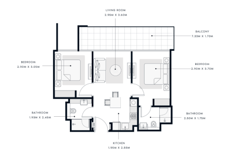 Apartment til salg i Mohammed Bin Rashid City, Dubai, UAE 1 soveværelse, 35 kvm № 732491 - foto 8