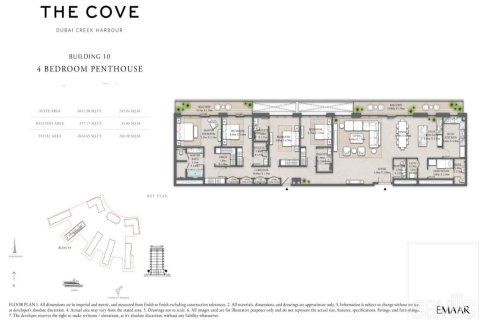 Apartament në Dubai Creek Harbour (The Lagoons), Dubai, Emiratet e Bashkuara Arabe 4 dhoma gjumi, 281 m2. № 680836 - Foto 13