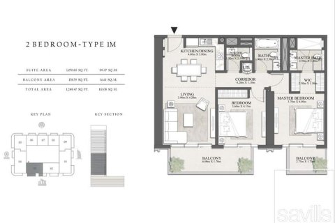 Apartment til salg i Dubai Harbour, Dubai, UAE 2 soveværelser, 116 kvm № 680834 - foto 13