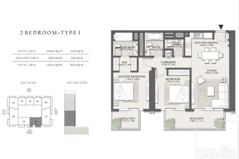 Apartment til salg i Dubai Harbour, Dubai, UAE 2 soveværelser, 115 kvm № 680838 - foto 13