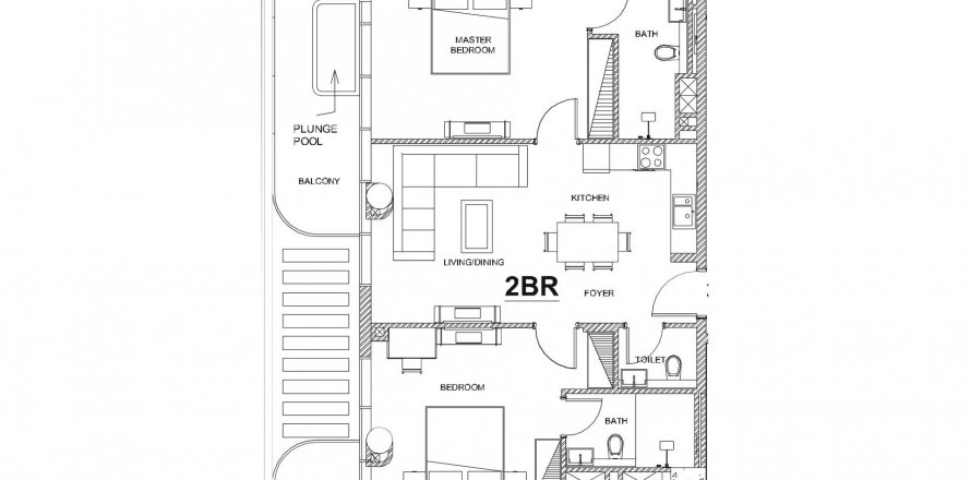 Apartment in VILLA del BRUNELLO in Dubai, UAE 2 bedrooms, 121 sq.m. № 634486