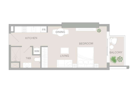 Dubai Sports City, Dubai, BAE’de satılık daire 1 oda, 42 m&sup2; No 689664 - fotoğraf 7