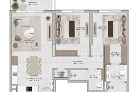 Lakás itt: Dubai Hills Estate, EAE, 1 hálószoba, 69 m², azonosító: 689663 - fénykép 4