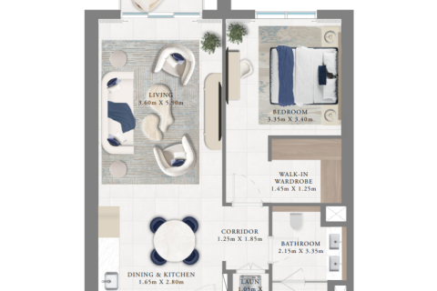 Dubai Creek Harbour (The Lagoons), Dubai, BAE’de satılık daire 1 yatak odası, 62 m&sup2; No 689662 - fotoğraf 3