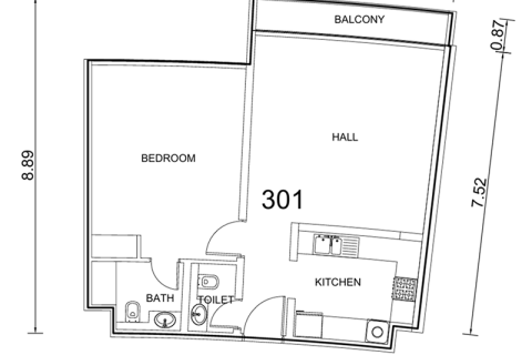 Palm Jumeirah, Dubai, BAE’de satılık daire 1 oda No 689665 - fotoğraf 6