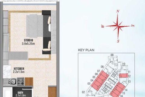 Apartment sa Business Bay, Dubai, UAE 34.7 sq.m. № 631882 - larawan 10